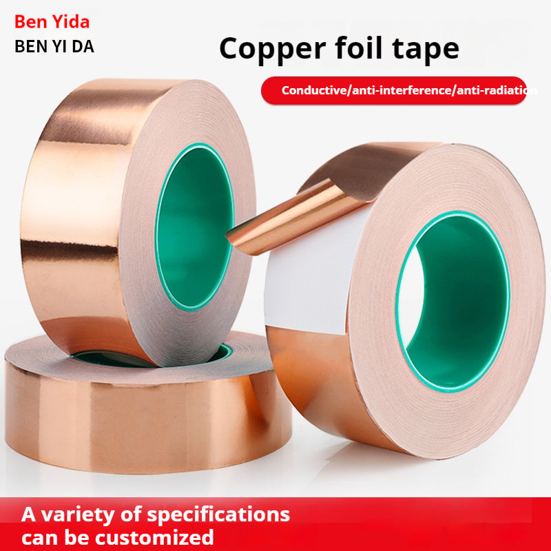 Electrical Repairs Copper Foil Tape,Copper Tape Double-Sided Conductive with Adhesive for EMI Shielding,Paper Circuits,Grounding（Copper foil tape）Samples and customized specifications can be provided free of charge