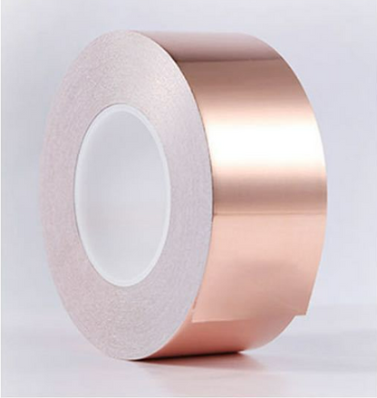 Electrical Repairs Copper Foil Tape,Copper Tape Double-Sided Conductive with Adhesive for EMI Shielding,Paper Circuits,Grounding（Copper foil tape）Samples and customized specifications can be provided free of charge